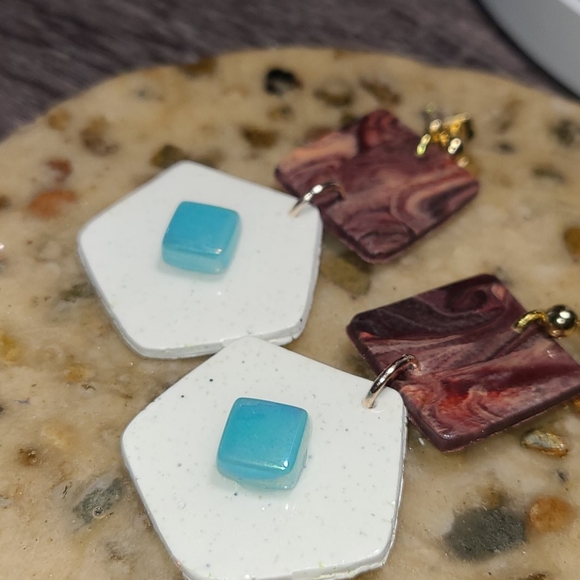 Geometric Earrings - Picture 3 of 10